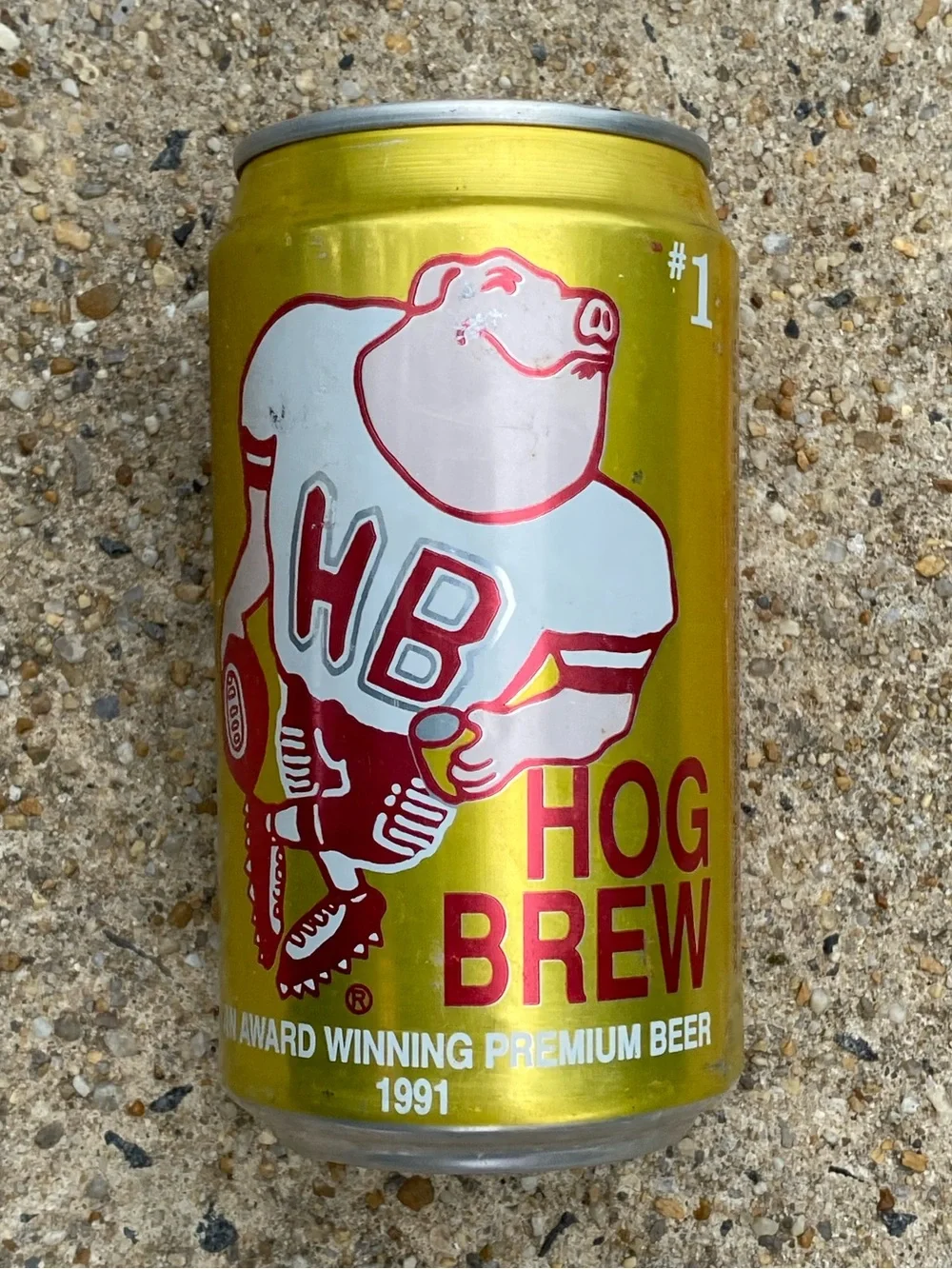 Hog Brew Beer Can (from 1991)
